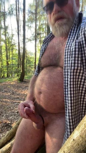 Horny Daddy in the Woods