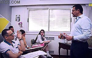 Limon institute, chapter 1: the math teacher teaches two female students how to share in a very