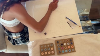 Hot Brunette MILF Cheating Wife Art Teacher´s Cum Dispencer