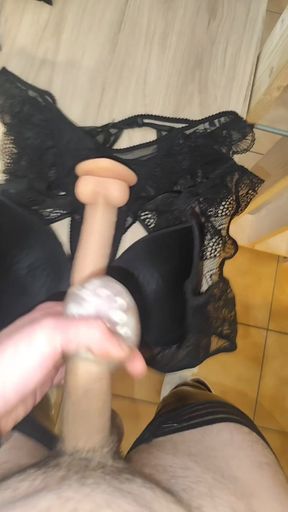 Solo Masturbation in Lingerie