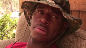Outdoor fuck with an interracial dude