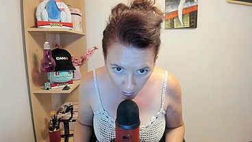 Inflating big inflatable penis in ASMR with Blue Yeti microphone