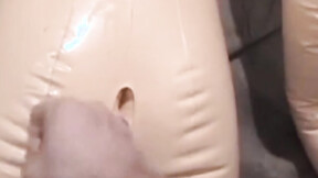 ”Kinky gay perv jacks off to a male sex doll”