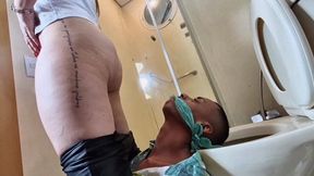 A Corrupt Policewoman Farting on an Idiot in Her Captivity - By Scarlet White - CLIP 3