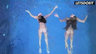 Isizzu & Katrin Tequila's Sizzling Outdoor Lesbian Poolside Passion