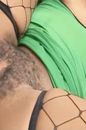 Ebony MILF Cali Caramel with a Hairy Pussy Gets Fucked by a White Cock in an Interracial