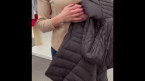 Naughty Milf Secretly Wears Remote Control Vibrator In Public Shopping Again!cumplaywithus2