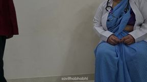 Indian doctor checking patient dick