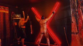 Merciless Cane Training in a Latex Skirt!