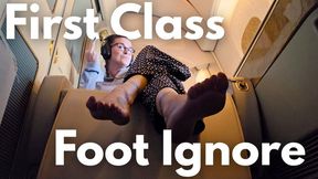 First Class Foot Ignore - Sophia Truee humiliates you with a ruthless ignore clip, flaunting her feet in first class luxury flight you’ve paid for without ever acknowledging your existence