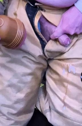Firefighter Fleshlight Fun and Cum