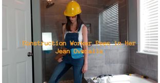 Construction Worker Pees in Her Jean Overalls