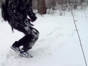 Outdoor Joy in the Snowbound Forest