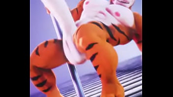Tiger showing off his package