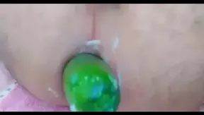 Gay Men Enjoy Intense Anal Action with Cucumber Dildos