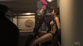 Tracer Face Fucked Hard By Big Futa Dick