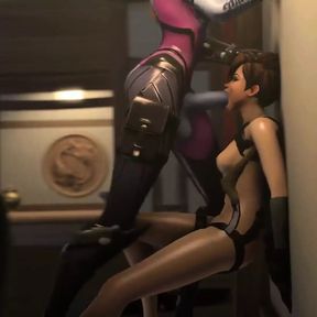 Tracer Face Fucked Hard By Big Futa Dick