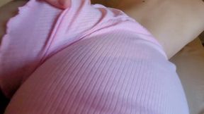 Hot Brunette Stepsister wants it From Behind in My Bedroom