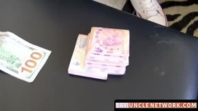 SayUncleNetwork.com - Muscular young Latino barebacked and cum fed for cash POV