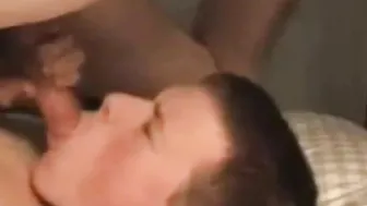 Twink Self-Sucks His Cock and Cums on His Own Face