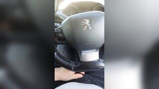 Turned On Step Milf Screwed inside the Vehicle by Step Son while Dad Shopping Condoms