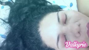 Close-up blowjob deep throat