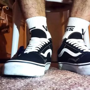 My VANS old school shoes on feet