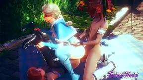 Elsa Annas Steamy 3D Adventure in Animated Ecstasy