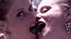 sandrine & christelle, orgy on the cliff