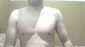 Amateur daddy masturbating solo and showing ass. Uncut. Homemade