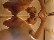 Masturbation in front of the mirror