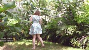 Sarah Calanthe and Nikita Foxx Play in the Garden