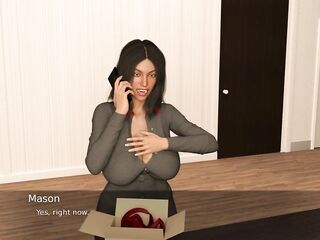 Project Hot Wife - Without bra at the office (23)