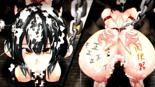 【魔女は復讐の夜に】敗北Hアニメーション④ アへ顔 中出し 3P ぶっかけ