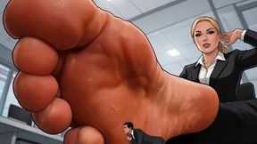 Cruel Blonde Office Giantess Boss – Under My Desk, You Stay Beneath My Feet POV Crush Collection