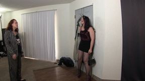 Caroline Pierce worhips Evangelines Soles 3