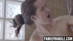 Petite teen Kristof Cale's big dick gets sucked and stroked