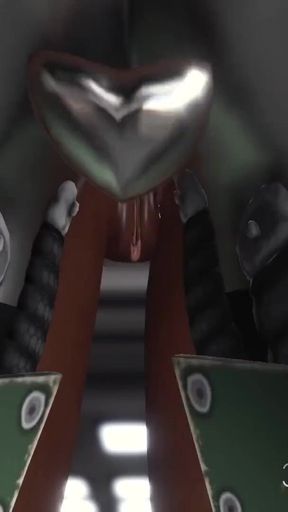 Sex on the exoplanet! Sci-fi android fucks hard a hot black girl in the base camp