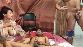 beauty quin hot sexy bikini yang girl Teen takes two dicks at the same time threesome sex . Shathi khatun and hanif and Shapan pramanik