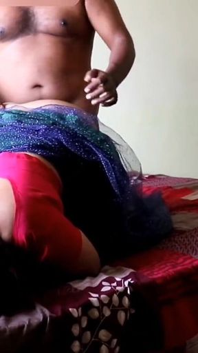 Sexy Tits Indian Wife Blindfolded Hands Tied and *** by Stranger Riding His Dick & Fucked Doggy Style Pussy Creampied