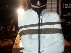 Straitjacketed girl continues to be vibed