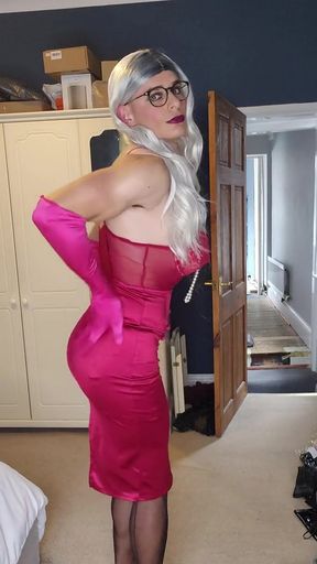 Feeling hot in my red dress