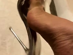 Foot fetish Close up feet and toes tease