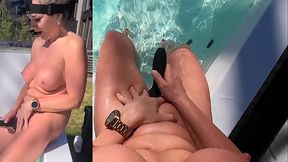 Amateur MILF Using Vibrator in Jacuzzi &ndash_ POV Solo