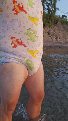 Dad in swimsuit