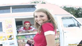 ”Alyssa Swallowed Huge Cock & Screwed by Ice Cream guy”