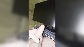 Wank at work; nearly got caught