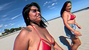 Aventuras do Casal Mattos flagra na Praia: Nicoly Mattos e Lukas Zaad Dominam a Novata Raquel Hot em Cenas de Sexo Selvagem ao Ar Livre!