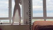 sexy cleaning lady - clean home - perfect transparent dress