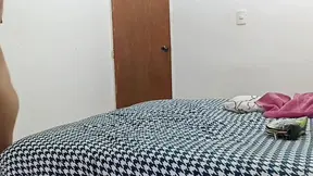 Stepbrother creampied by hot MILF after homemade masturbating session